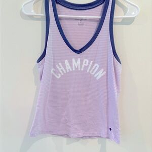 Champion Lavender and Navy Tank Top